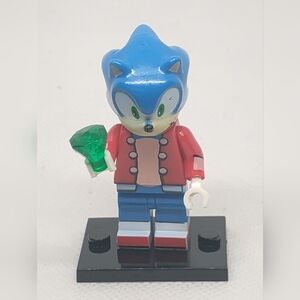 Super Sonic Game The Hedgehig Green Diamond character Custom Lego minifigureToy